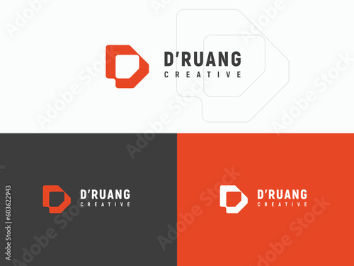 Free download initial d logo design template for design company