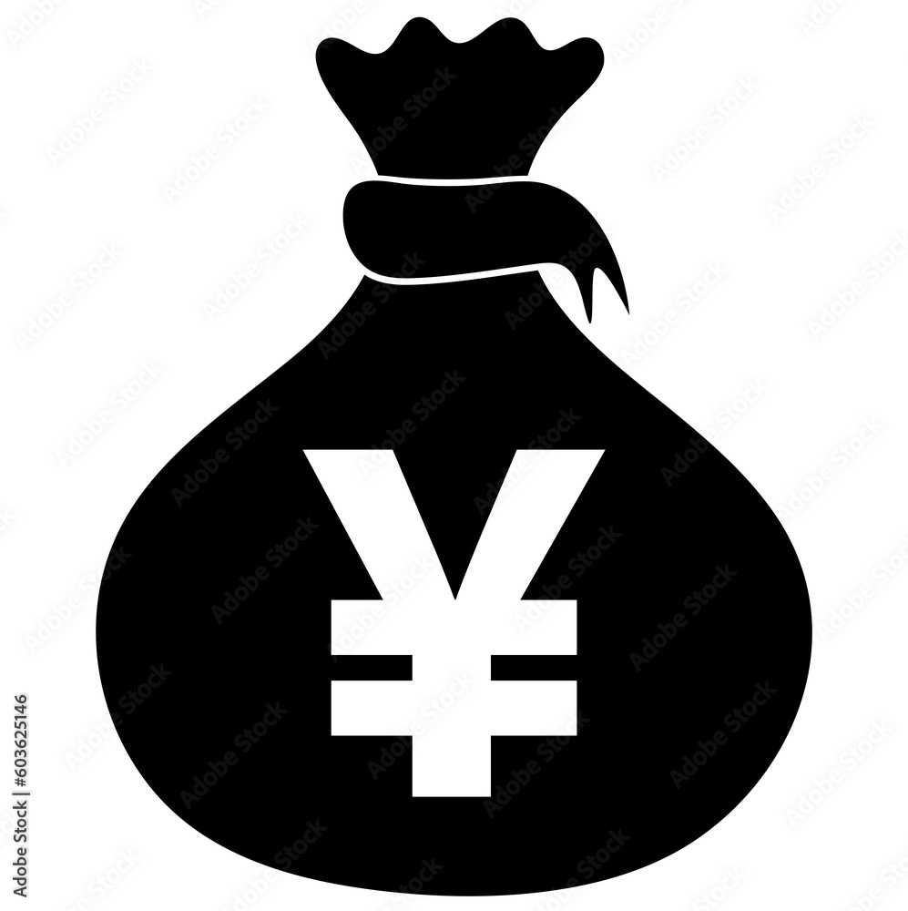 coin Yen, Yen money ,Yen financial growth, Yen currency, money bag, financial wealth concept illustration coin Yen, Yen money ,Yen financial growth, Yen currency, money bag, financial wealth concept illustration