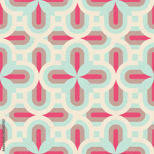 asian style seamless pattern tile blue ivory pink