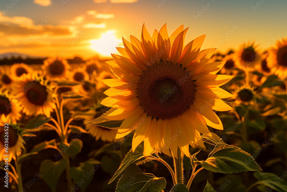 Obraz premium Sunflower field