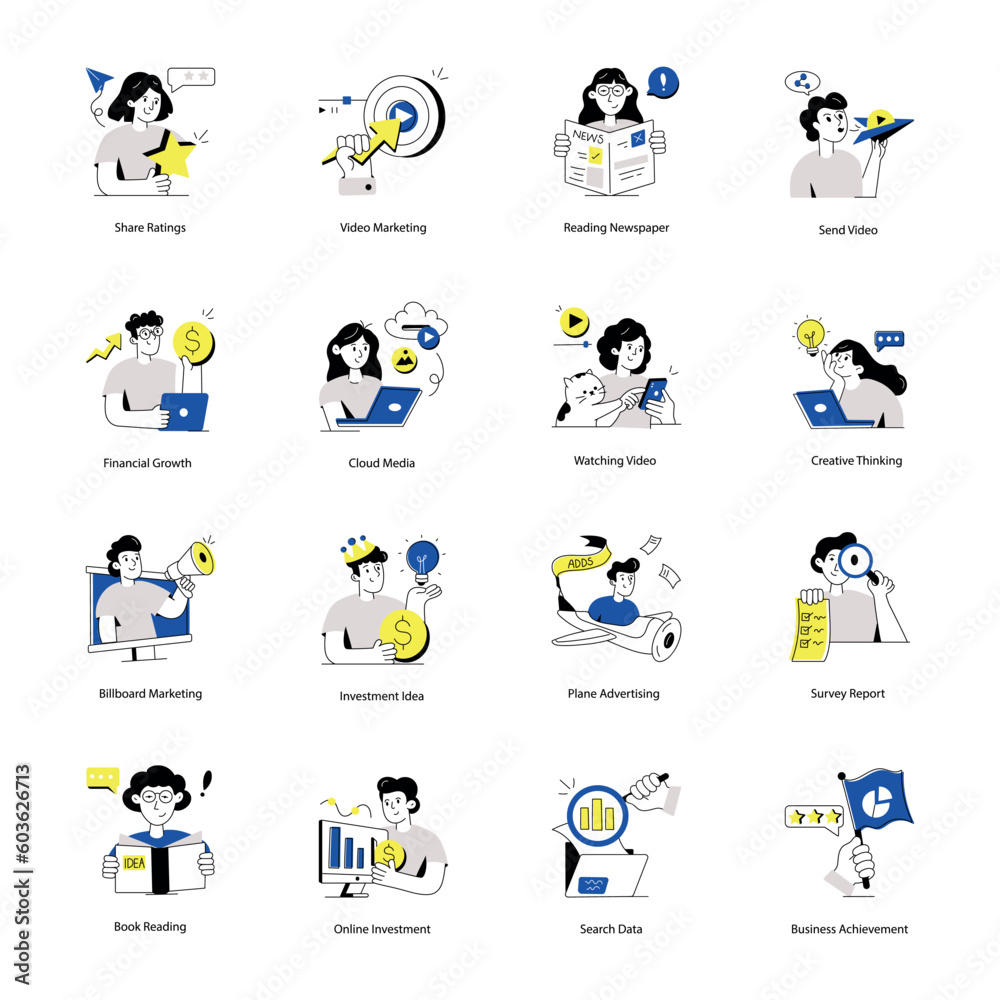 Set of SEO Marketing Flat Illustrations
Set of SEO Marketing Flat Illustrations
