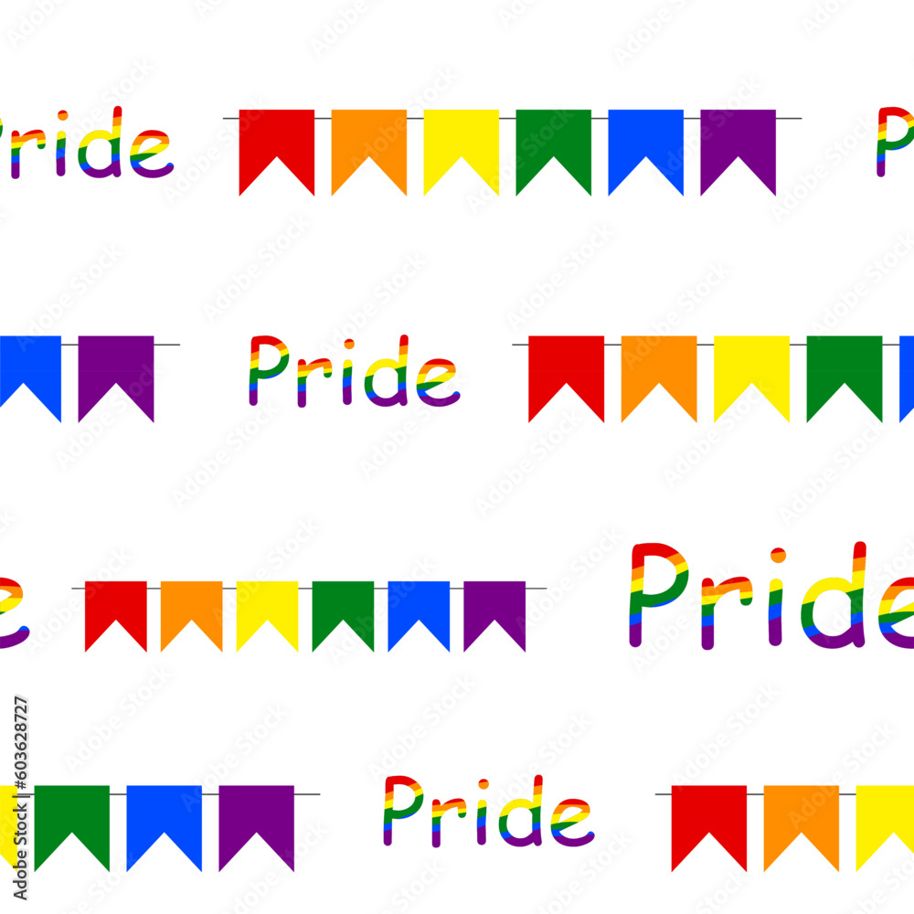 Seamless pattern for LGBT, Rainbow flag and Pride. Vector illustration Seamless pattern for LGBT, Rainbow flag and Pride. Vector illustration
