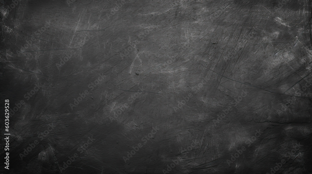 Naklejka premium Empty black chalkboard. Generative AI
