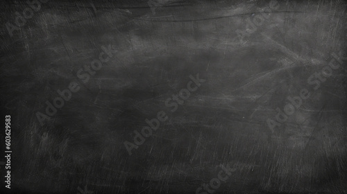 Empty black chalkboard. Generative AI