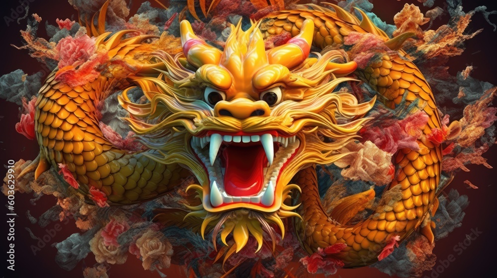 Year of the Dragon Spring Festival material, 2024 Year of the Dragon Spring Festival poster material