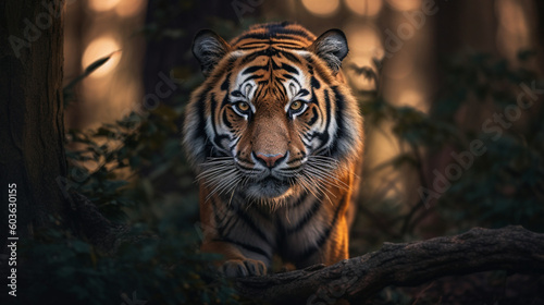 a tiger in the jungle