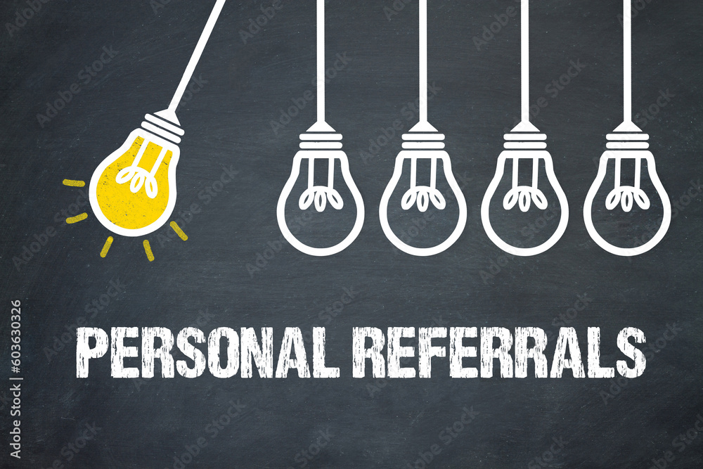 Fototapeta premium Personal Referrals 