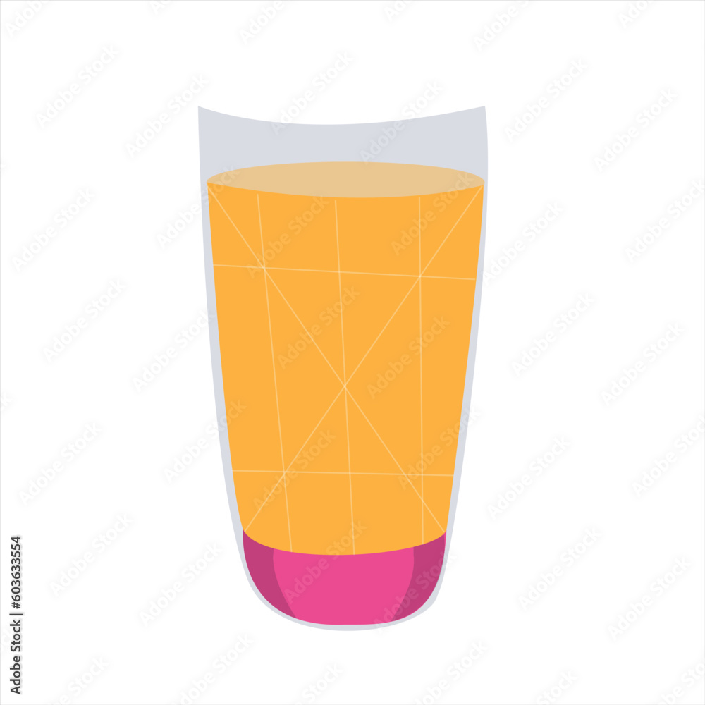glass of orange juice , fresh juice illustration