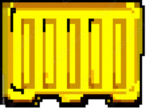 barricade road barrier game pixel art retro vector. bit barricade road barrier. old vintage illustration