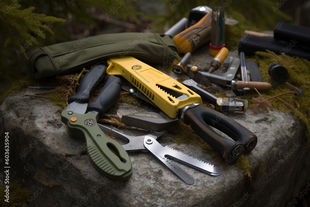AI Generated tools camping equipment device AI Generated tools camping equipment device