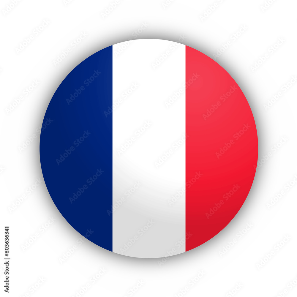 Flaga Francji Przyciski - obrazy, fototapety, plakaty 