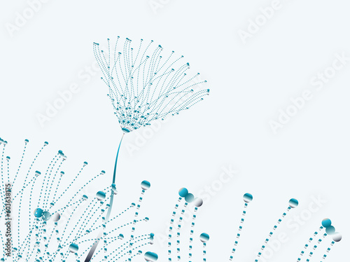 metallic droplets flowers background dew shades