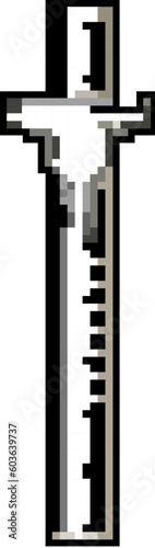 measure ruler builder game pixel art retro vector. bit measure ruler builder. old vintage illustration