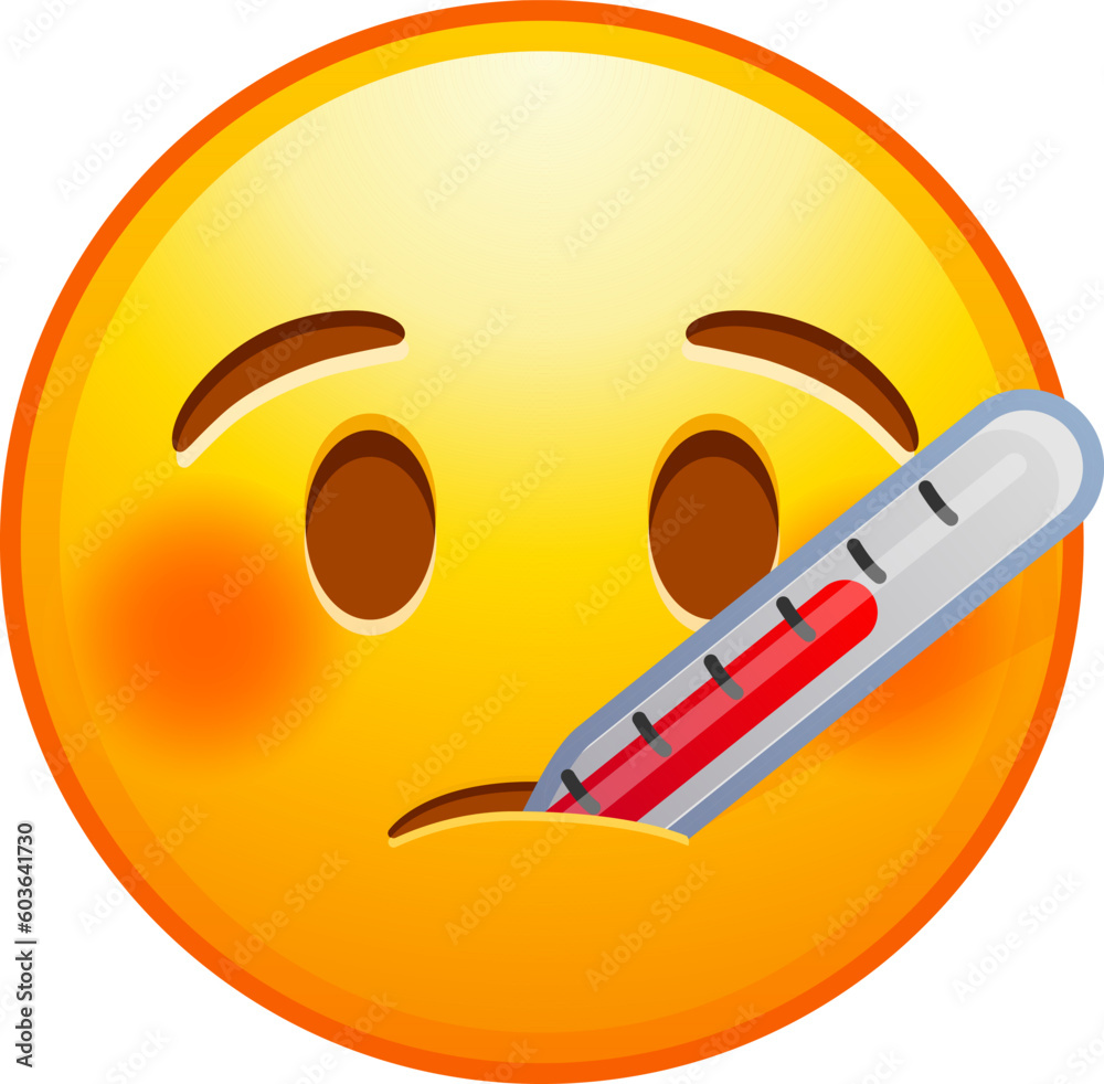 Top Quality Emoticon Thermometer In Mouth Emoji Sick Emoticon With top-quality-emoticon-thermometer-in-mouth-emoji-sick-emoticon-with