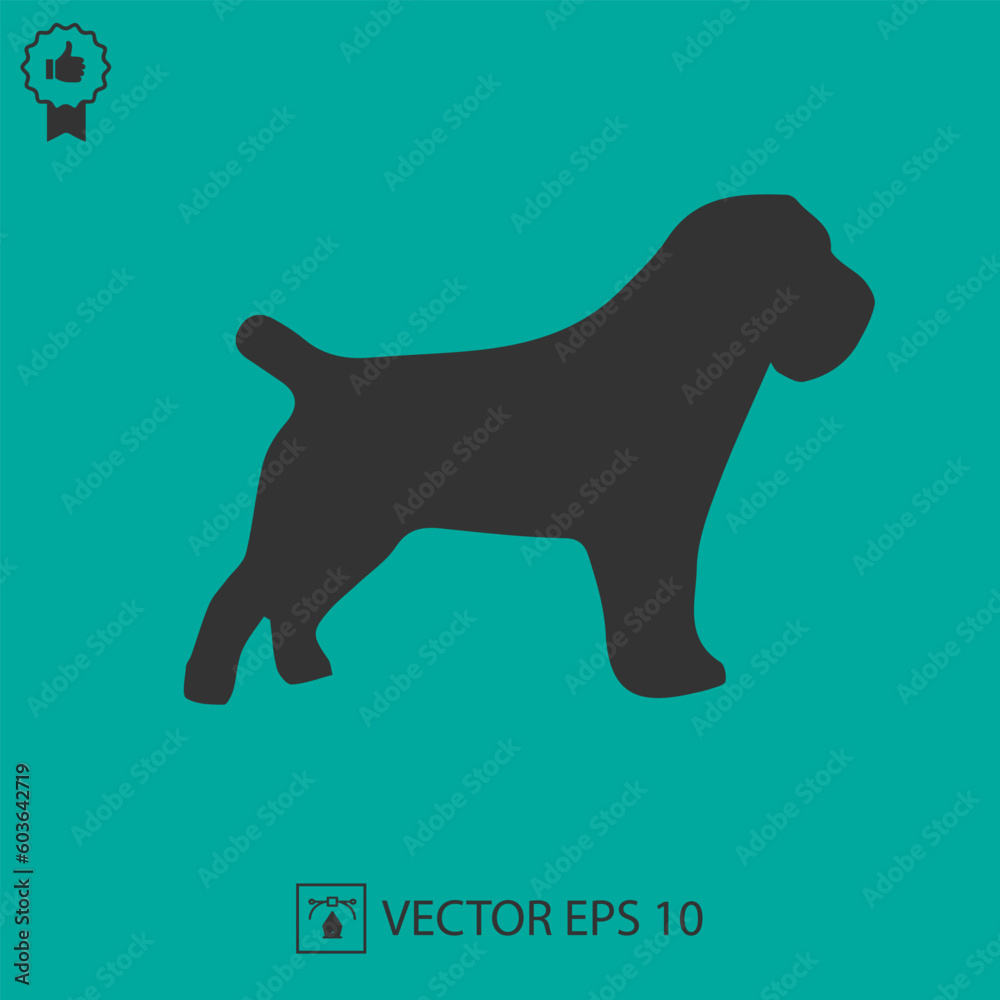 Dog vector icon eps 10.