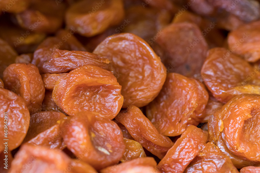 dried apricot in the market