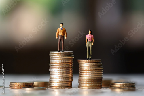 Fotografiet Gender pay gap inequality