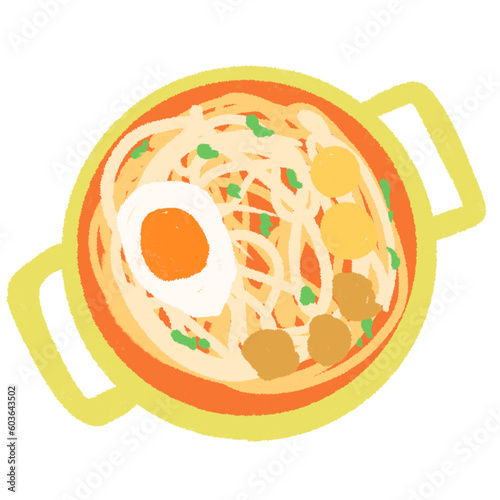 illustration of a breakfast