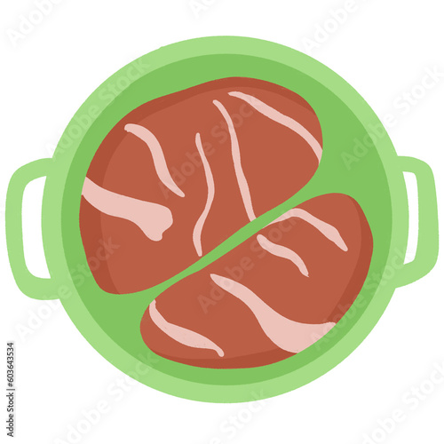 ham and cheese and beef meat food
