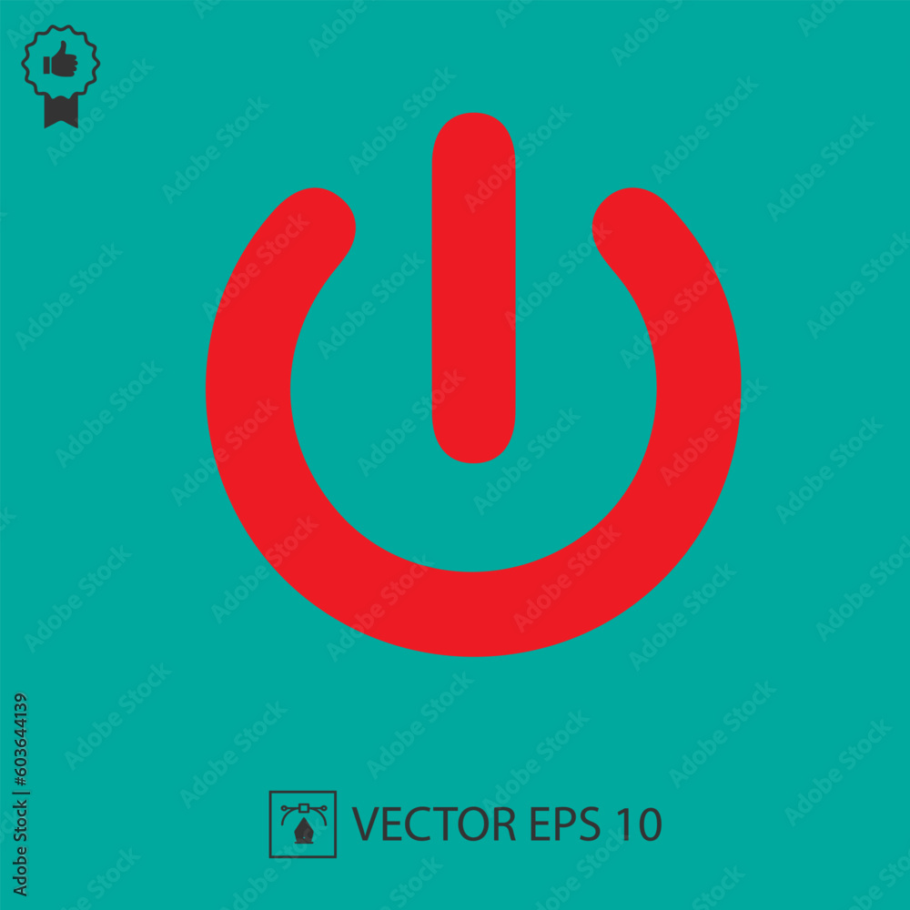 Power button vector. Start vector icon. Power button vector. Start vector icon.