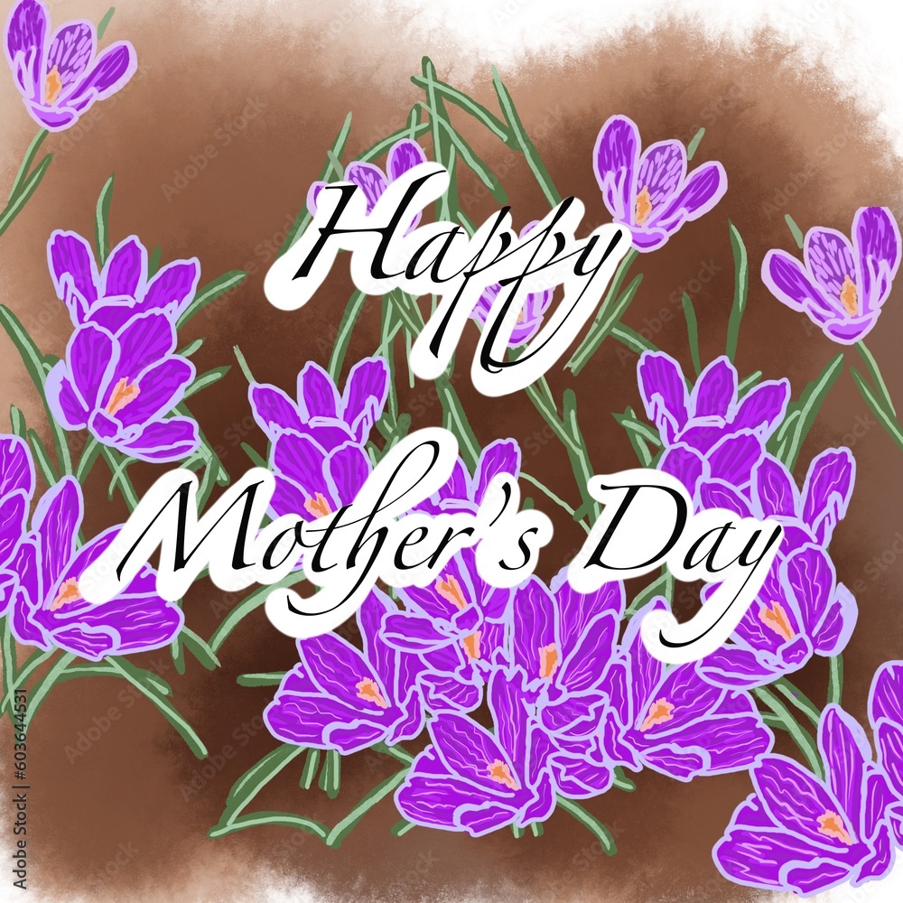 happy easter card crocuses lilac purple happy easter card crocuses lilac purple