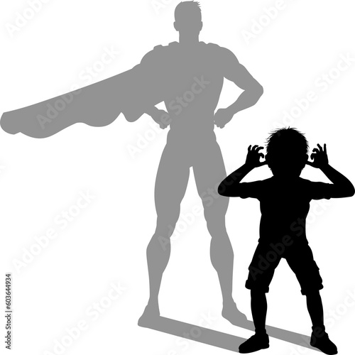 Superhero Child Kid With Su...