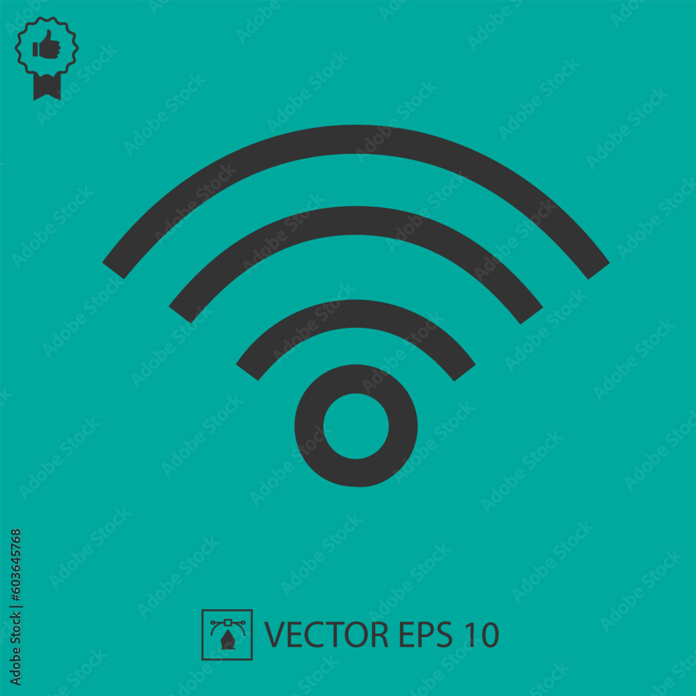 Wireless internet vector icon eps 10. Wi-fi symbol Wireless internet vector icon eps 10. Wi-fi symbol
