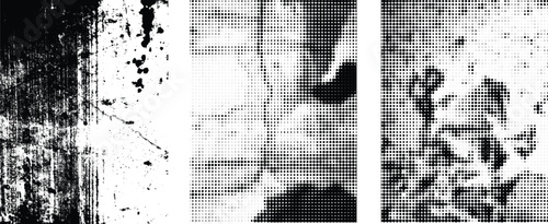 Grunge Urban Backgrounds set.Texture Vector.Dust Overlay Distress Grain ,Simply Place illustration over any Object to Create grungy Effect .abstract,splattered , dirty, texture for your design. 