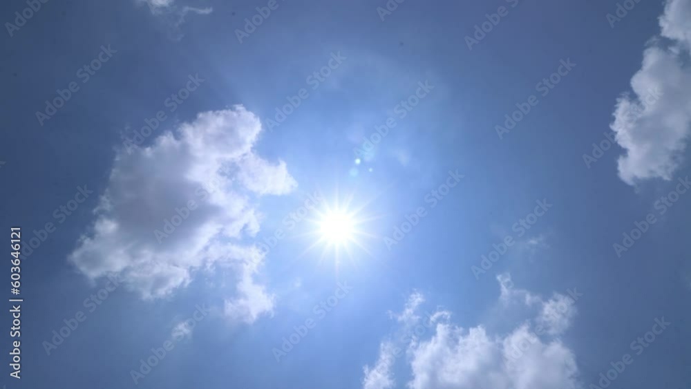 Blue sky white clouds. Puffy fluffy white clouds. Cumulus cloud cloudscape timelapse. Blue sky white clouds. Puffy fluffy white clouds. Cumulus cloud cloudscape timelapse.