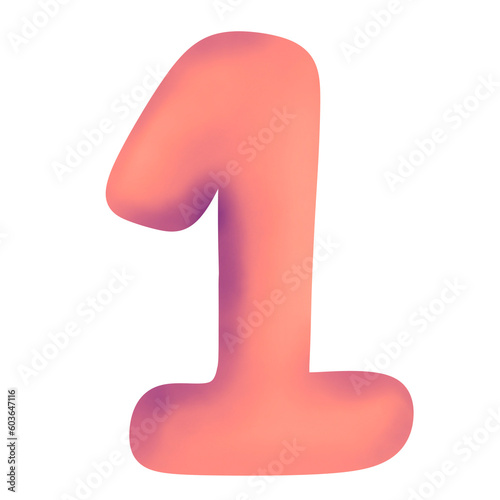 1 number
