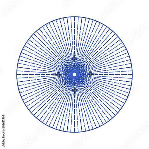 Porcelain plate with traditional blue on white design in Asian style. design pattern for background, plate, dish, bowl, lid, tray, salver, vector illustration art embroidery. line circle plate.