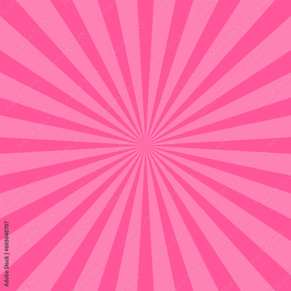 Pink sunburst rays background Pink sunburst rays background