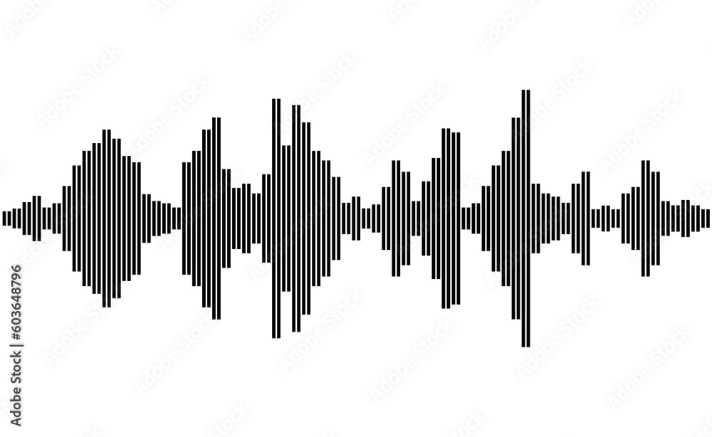 Abstract sound wave pattern