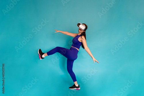 Woman working out with 3D technology. © The Attico Studio
