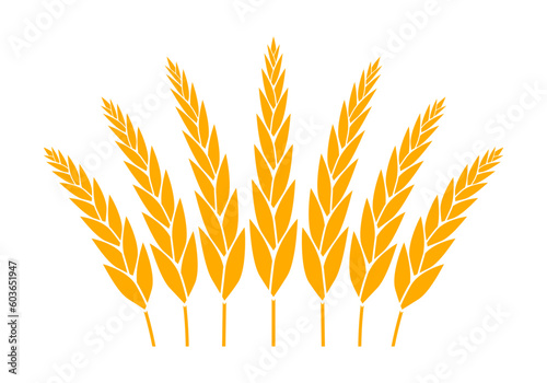 Wheat, grain icon. Cereal, barley symbol. Agriculture design. Vector illustration.