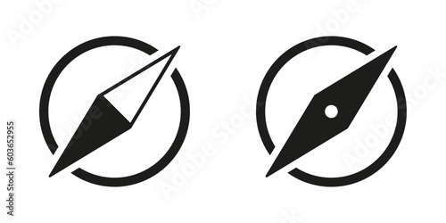 travel compass direction icon vector design