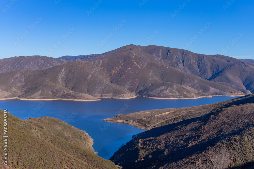 Mountain landscape with a lake