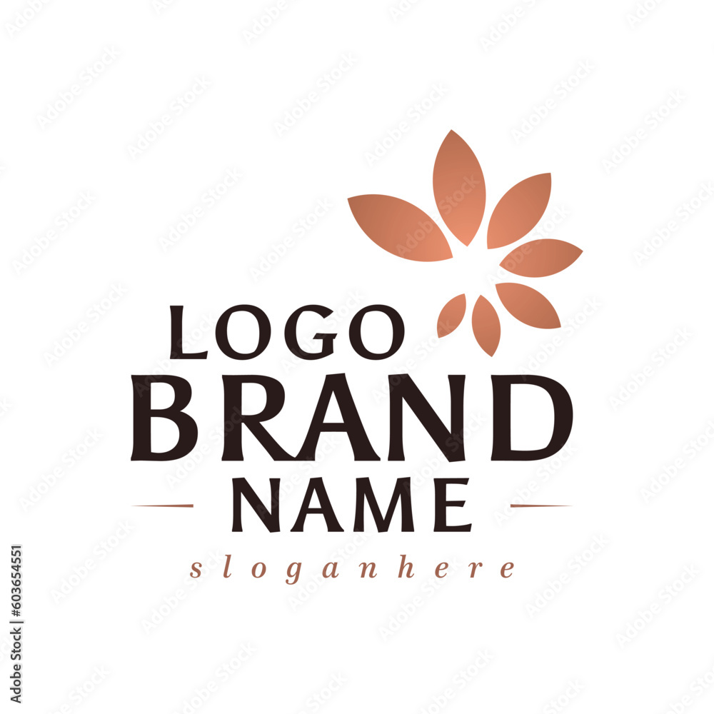 Leaf logo, premium symbol