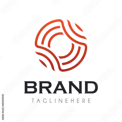 O letter logo, creative symbol. Tech Letter O Logo Icon Design Template. Technology Abstract Line Connection Circle Vector Logotype. Simple creative template.