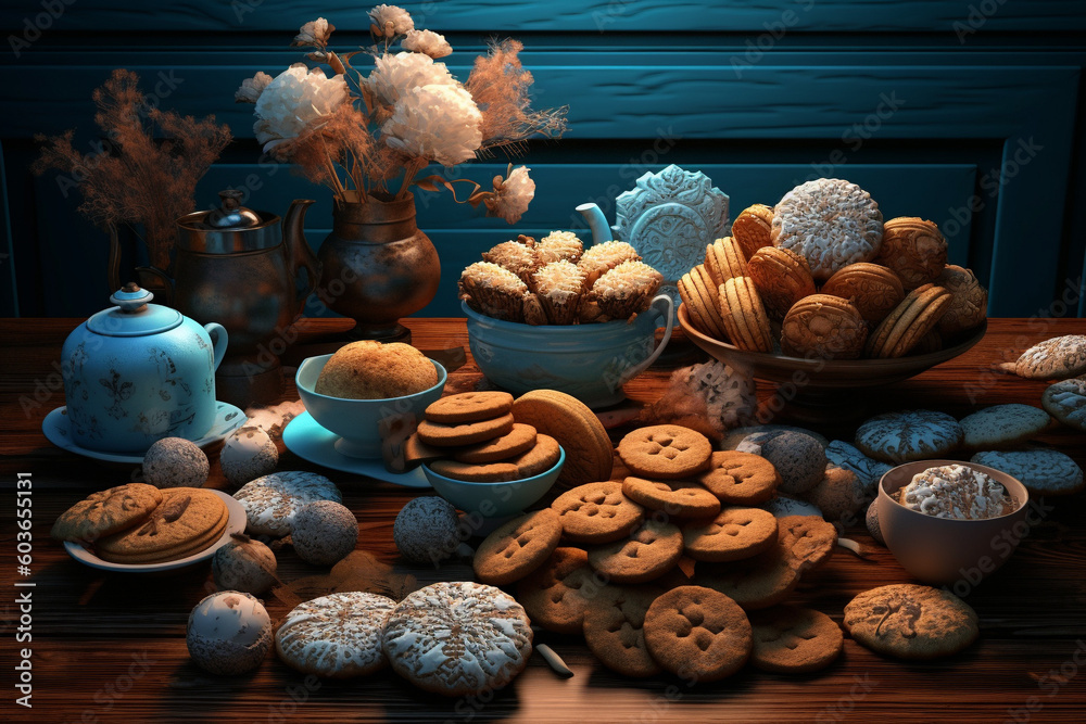 Bakery Bliss: Indulging in Irresistible Cookies and Cakes, Generative Ai Bakery Bliss: Indulging in Irresistible Cookies and Cakes, Generative Ai