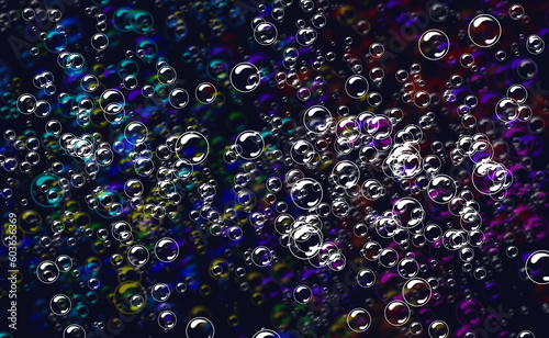 Bubbles on dark background