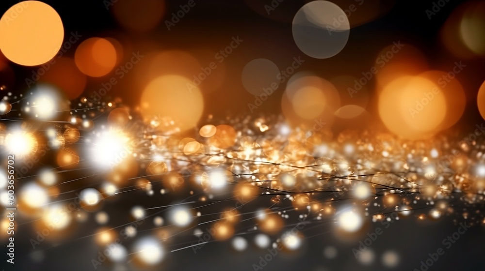 Vibrant Nebula: abstract lights. Abstract lights blur bokeh background. vivid background, generative AI Vibrant Nebula: abstract lights. Abstract lights blur bokeh background. vivid background, generative AI
