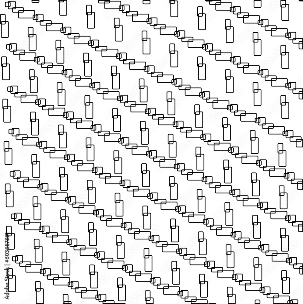 Outline rectangles form a pattern Outline rectangles form a pattern