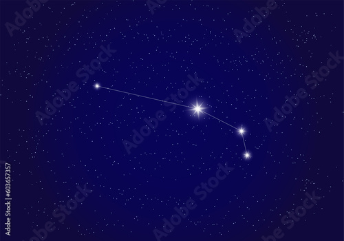 Aries constellation background 