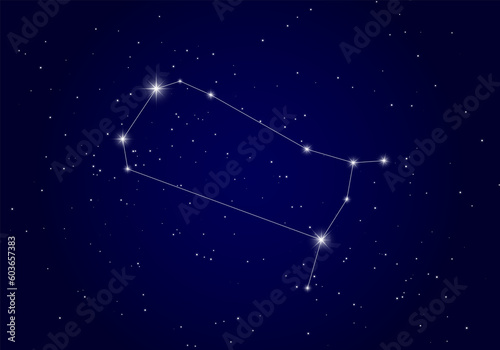 Gemini constellation background 