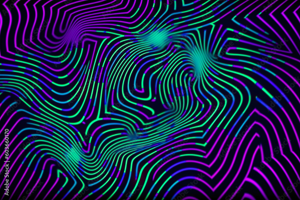 purple blue striped optical illusion background, Generative AI purple blue striped optical illusion background, Generative AI