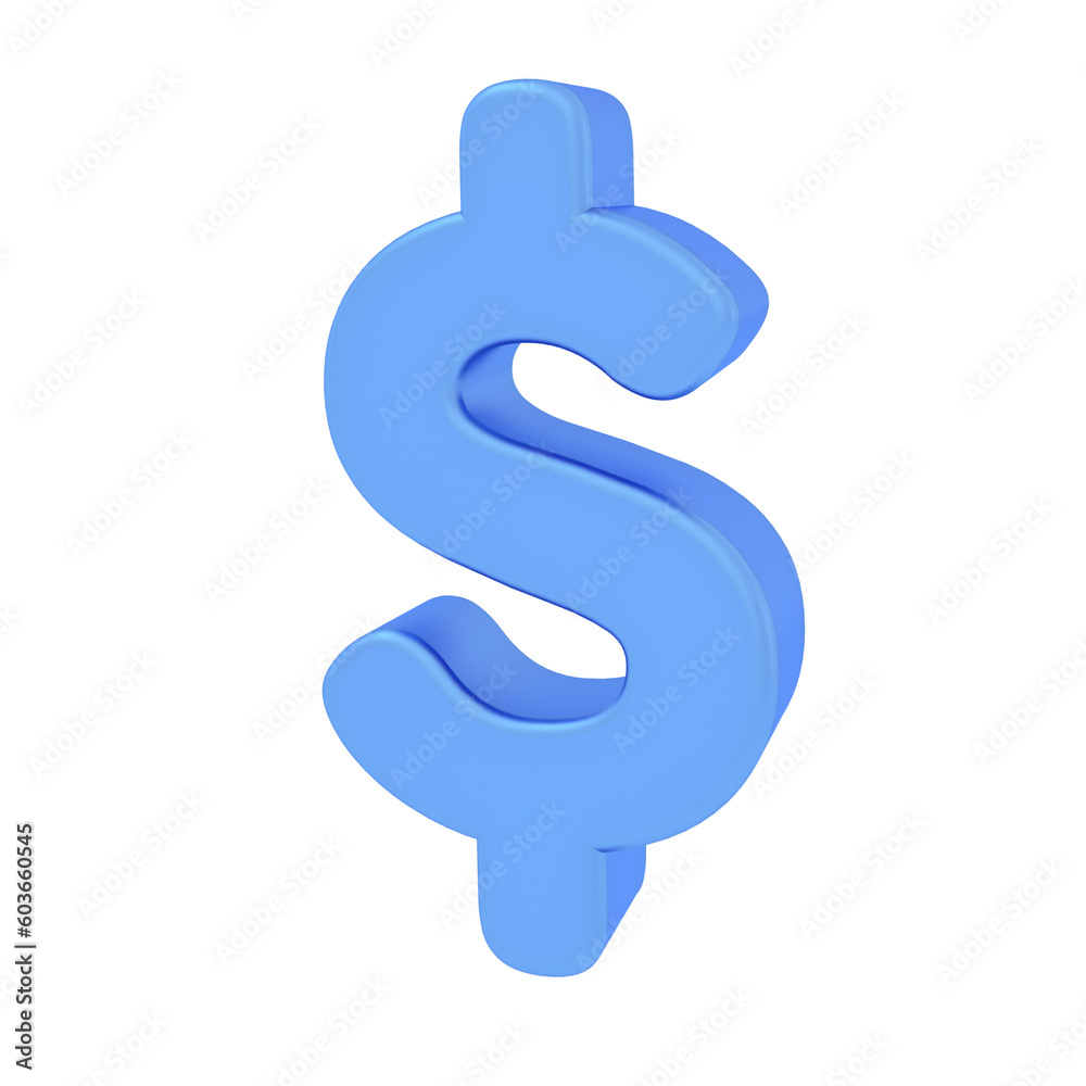 3d blue silver dollar currency sign icon. Cash, business, finance, investment, financial solution, money increasing concept. 3d render illustration. 3d blue silver dollar currency sign icon. Cash, business, finance, investment, financial solution, money increasing concept. 3d render illustration.