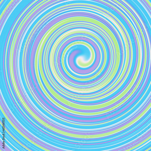 psychedelic retro swirls and patterns background/cover with noise grain blue, purple and green