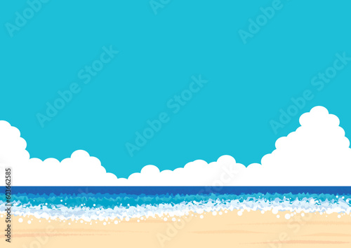 海と空のベクターイラスト