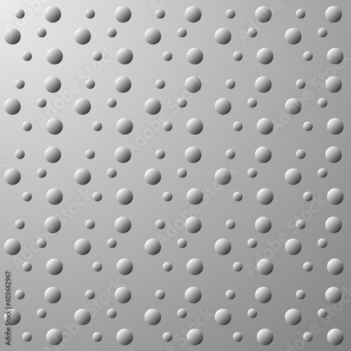 illustration of water bubbles or molten stainless steel iron surface